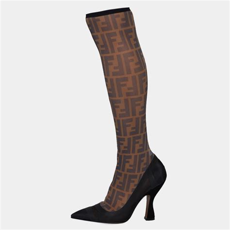 fendi knee sock boot 39|fendi boots the real.